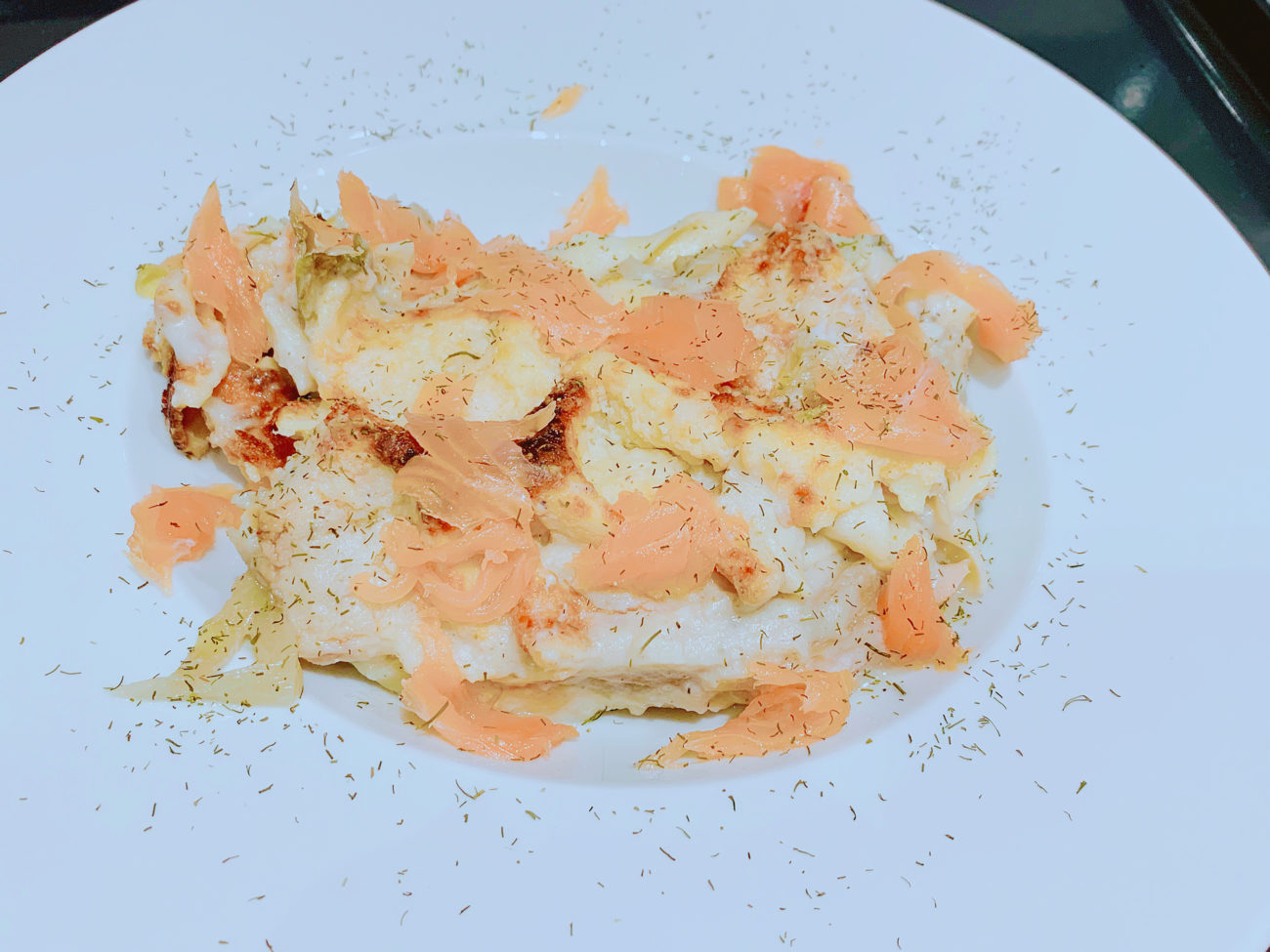 Lasagne met witloof en gerookte zalm